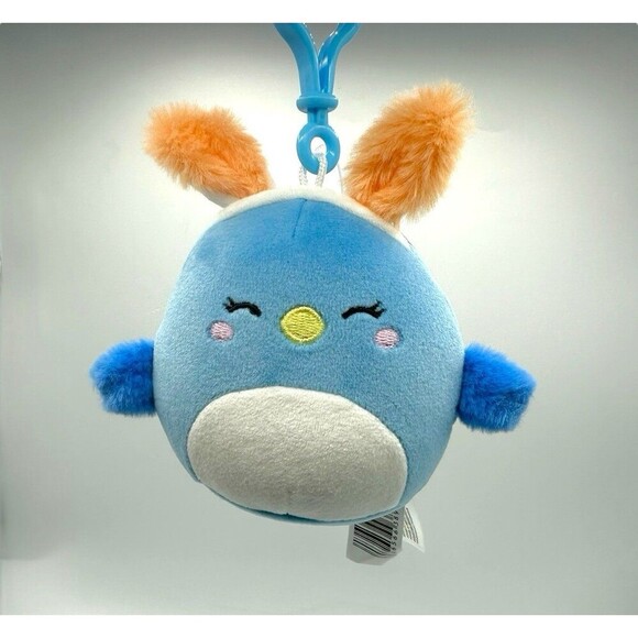 Squishmallow BEBE The BLUEBIRD Clip 3.5” - Picture 1 of 7